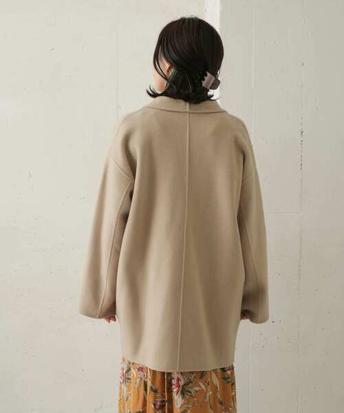 URBAN RESEARCH DOORS（アーバンリサーチドアーズ）の「ウールテーラーカラーショートコート（その他アウター・レディース・ブラック/カーキ/ライトベージュ・ONE）」の16枚目の写真