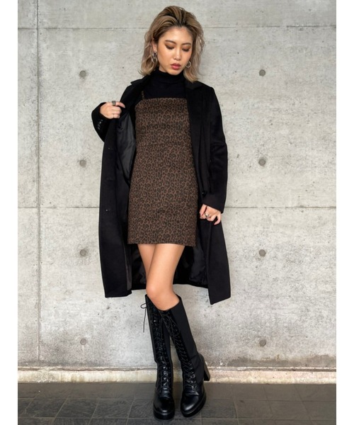 EGOIST（エゴイスト）の「Iラインシングルチェスターコート（チェスターコート・レディース・ブラック/ベージュ/マルチ・S/M）」の16枚目の写真