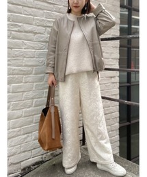 BEARDSLEY | ウエストリブ刺繍パンツ(その他パンツ)