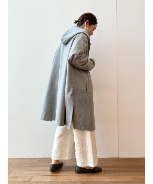 BEARDSLEY（ビアズリー）の「ウエストリブ刺繍パンツ（その他パンツ・レディース・アイボリー/ダークグレー・FREE）」の20枚目の写真