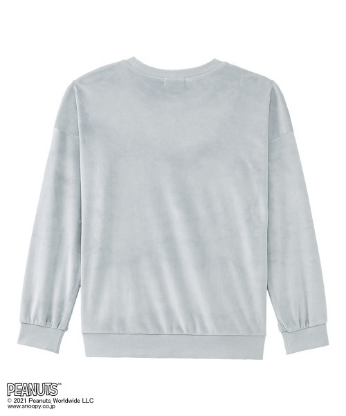 aimerfeel（エメフィール）の「▼【ほどよい "ゆるゆる感" が心地いい◎可愛いルームウェア】PEANUTS スヌーピー ストレッチ ソフトボア 上下セット(男女兼用サイズ)（ルームウェア/パジャマ・レディース・ライトグリーン/チャコールグレー/ブラウン/ブラック/パープル/モカ/イエロー/グレイッシュブルー/ライトイエロー/ピンク・LARGE/MEDIUM/SMALL/X-LARGE）」の22枚目の写真