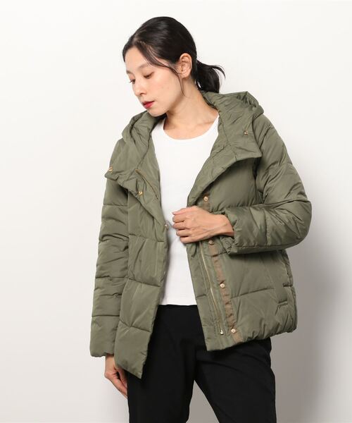 TOKYO SHIRTS(トウキョウシャツ)の「ファイバーダウン(ダウンジャケット/コート・レディース・ネイビー/アイボリー/マスタード/カーキ・M/L)」の3枚目の写真