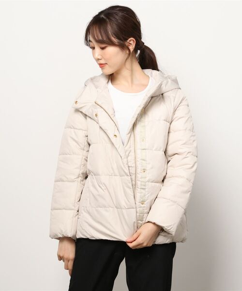 TOKYO SHIRTS(トウキョウシャツ)の「ファイバーダウン(ダウンジャケット/コート・レディース・ネイビー/アイボリー/マスタード/カーキ・M/L)」の2枚目の写真