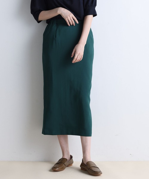 RANAN（ラナン）の「[3サイズ展開]美脚タイトロングスカート（スカート・レディース・ブラウン/オフホワイト/ベージュ/ライトグレー/モスグリーン/ネイビー/ブラック/ライトベージュ/サーモンピンク/ロイヤルブルー・LL/L/M）」の19枚目の写真