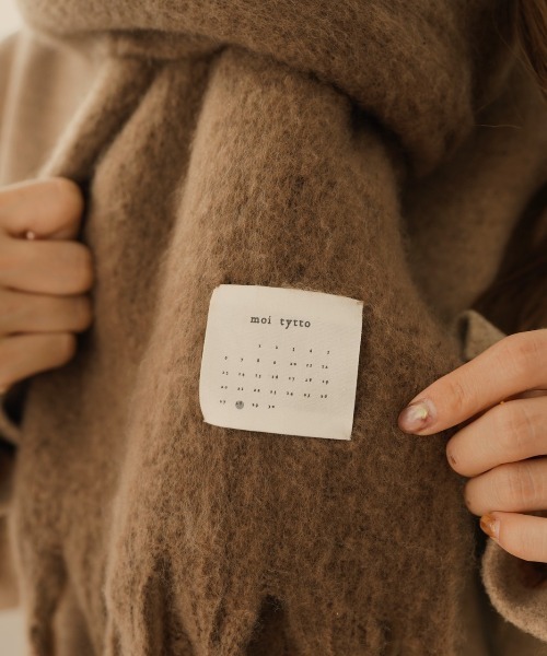 moi tytto（モイテュット）の「フリンジボリュームマフラー（マフラー・レディース・ブラウン/マスタード・FREE）」の15枚目の写真