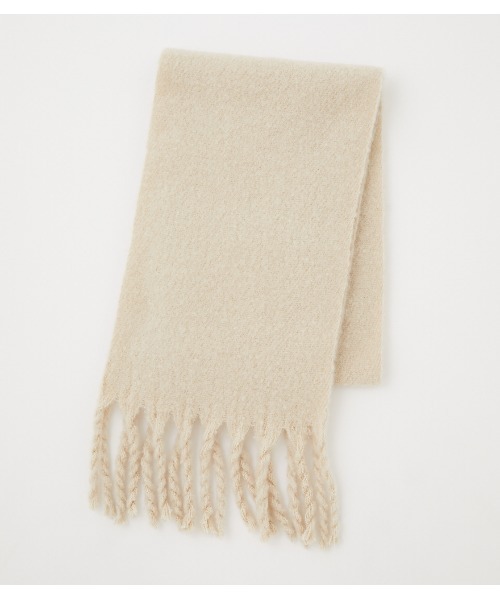 AZUL by moussy（アズールバイマウジー）の「FLUFFY STOLE/フラッフィーストール（ストール/ショール・レディース・ブラック系その他/イエロー系その他/グレー/アイボリー・FREE）」の7枚目の写真