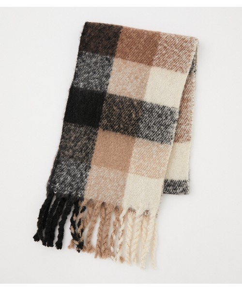 AZUL by moussy（アズールバイマウジー）の「FLUFFY STOLE/フラッフィーストール（ストール/ショール・レディース・ブラック系その他/イエロー系その他/グレー/アイボリー・FREE）」の13枚目の写真