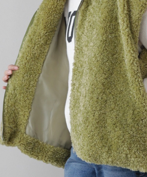 Bou Jeloud（ブージュルード）の「エコファーベスト（その他アウター・レディース・ベージュ/ブラウン/グリーン・38）」の12枚目の写真