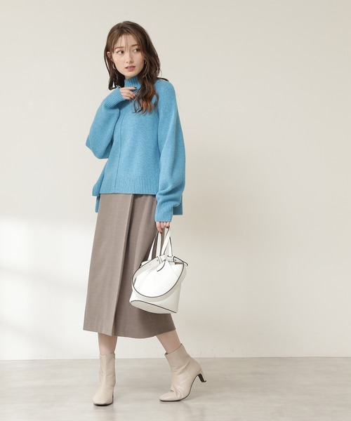N.(N. Natural Beauty Basic)(エヌエヌナチュラルビューティーベーシック)の「【S Size Line】◆キモウラップスカート(スカート・レディース・グレー/モカ/レッド系・SMALL/MEDIUM)」の16枚目の写真