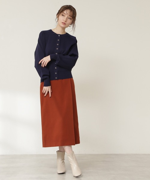 N.(N. Natural Beauty Basic)(エヌエヌナチュラルビューティーベーシック)の「【S Size Line】◆キモウラップスカート(スカート・レディース・グレー/モカ/レッド系・SMALL/MEDIUM)」の17枚目の写真