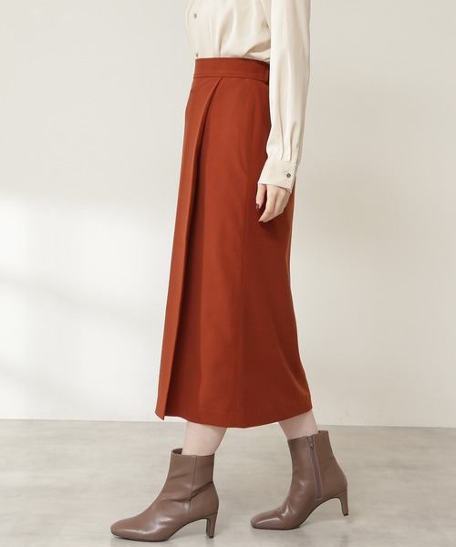 N.(N. Natural Beauty Basic)(エヌエヌナチュラルビューティーベーシック)の「【S Size Line】◆キモウラップスカート(スカート・レディース・グレー/モカ/レッド系・SMALL/MEDIUM)」の4枚目の写真