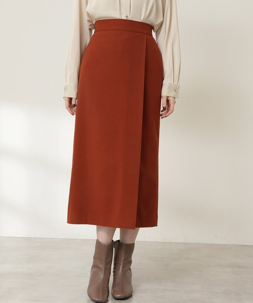 N.(N. Natural Beauty Basic)(エヌエヌナチュラルビューティーベーシック)の「【S Size Line】◆キモウラップスカート(スカート・レディース・グレー/モカ/レッド系・SMALL/MEDIUM)」の14枚目の写真