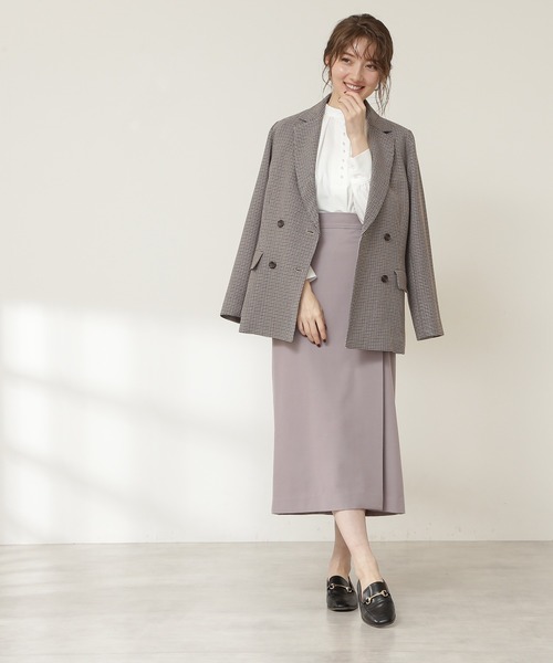 N.(N. Natural Beauty Basic)(エヌエヌナチュラルビューティーベーシック)の「【S Size Line】◆キモウラップスカート(スカート・レディース・グレー/モカ/レッド系・SMALL/MEDIUM)」の11枚目の写真