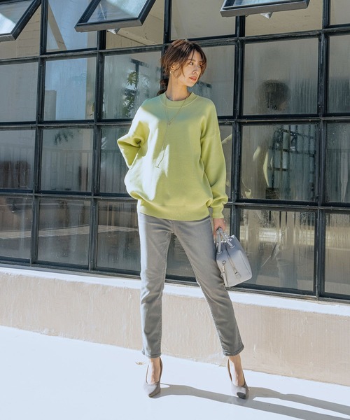 BAYFLOW(ベイフロー)の「【BAYFLOW DENIM】ハイウエストテーパード(デニムパンツ・レディース・ライトブルー/ブラック/グレー/オフホワイト/ブルー・24inch/25inch/26inch/23inch/22inch)」の12枚目の写真