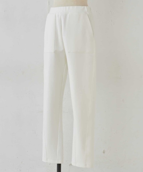 BEARDSLEY（ビアズリー）の「パギンスよりゆとりのあるシルエット ダンボールテーパードパンツ（その他パンツ・レディース・ホワイト/ブラック・FREE）」の8枚目の写真