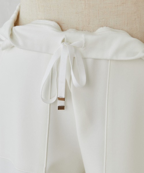 BEARDSLEY（ビアズリー）の「パギンスよりゆとりのあるシルエット ダンボールテーパードパンツ（その他パンツ・レディース・ホワイト/ブラック・FREE）」の5枚目の写真