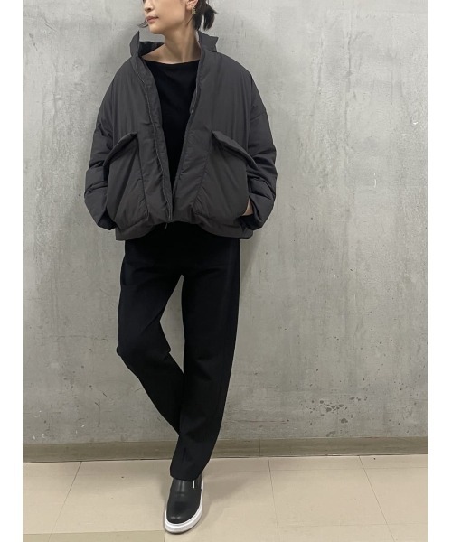 BEARDSLEY（ビアズリー）の「パギンスよりゆとりのあるシルエット ダンボールテーパードパンツ（その他パンツ・レディース・ホワイト/ブラック・FREE）」の14枚目の写真