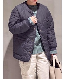 Lugnoncure | キルティングコート(ノーカラーコート)