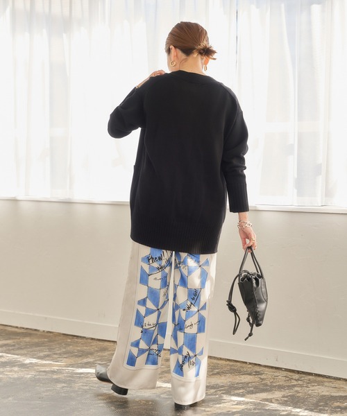 JOURNAL STANDARD（ジャーナルスタンダード）の「コットンツイストヤーンカーディガン◆（カーディガン/ボレロ・レディース・ブルー/グレー系その他/ブラック/ピンク・フリー）」の6枚目の写真