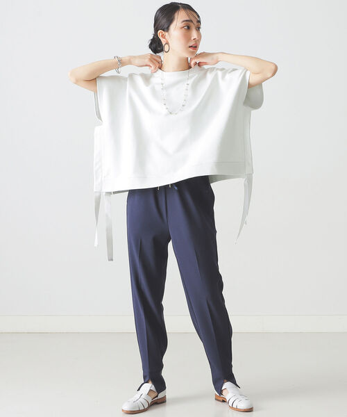 BEAMS LIGHTS（ビームスライツ）の「NEARbyME / スクエア スウェット（スウェット・レディース・ダークグリーン/ミント・ONE SIZE）」の13枚目の写真