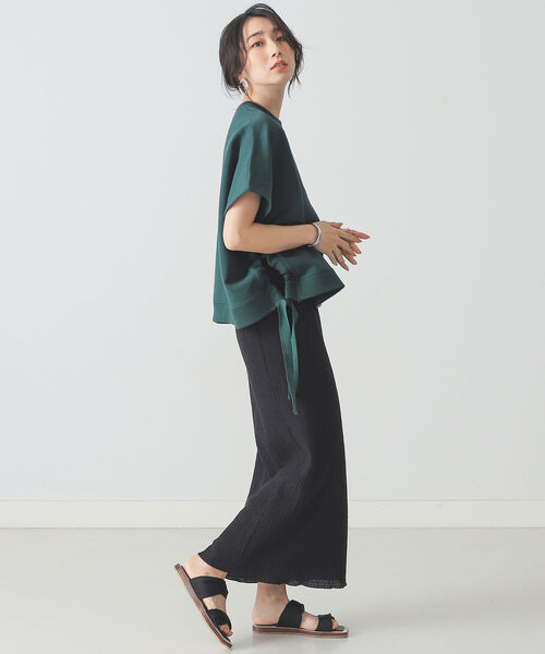 BEAMS LIGHTS（ビームスライツ）の「NEARbyME / スクエア スウェット（スウェット・レディース・ダークグリーン/ミント・ONE SIZE）」の11枚目の写真