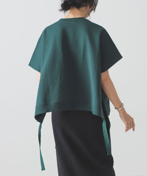 BEAMS LIGHTS（ビームスライツ）の「NEARbyME / スクエア スウェット（スウェット・レディース・ダークグリーン/ミント・ONE SIZE）」の10枚目の写真