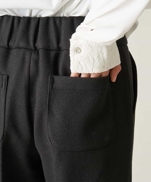 A de a.v.v（アードアー・ヴェ・ヴェ）の「（SET UP対応）メルトンストレートパンツ（その他パンツ・レディース・ブラック/ベージュ・38/36）」の13枚目の写真