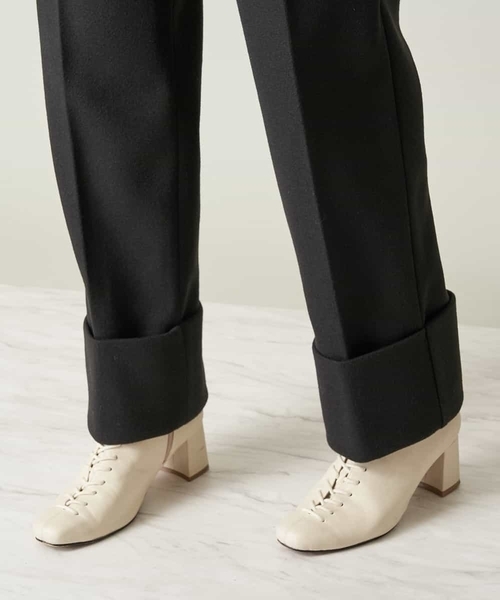 A de a.v.v（アードアー・ヴェ・ヴェ）の「（SET UP対応）メルトンストレートパンツ（その他パンツ・レディース・ブラック/ベージュ・38/36）」の16枚目の写真