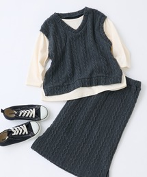 CIAOPANIC TYPY | 【KIDS】ケーブルニットドッキングプルオーバー(Tシャツ/カットソー)