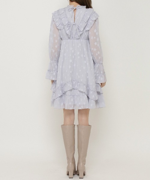 WILLSELECTION（ウィルセレクション）の「【星来コラボ】スタージャガードフリルミニワンピース（ワンピース・レディース・ライトグレー/ブラック/ネイビー・MEDIUM）」の10枚目の写真