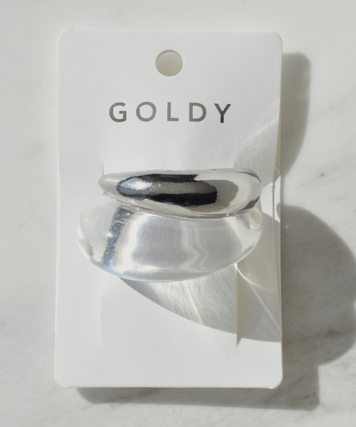 GOLDY(ゴールディ)の「クリア × メタル コンビネーション ヘアカフ(ヘアゴム・レディース・シルバー/ゴールド・FREE)」の3枚目の写真