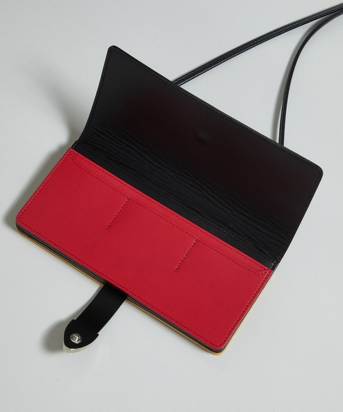 希少　toga PULLA ショルダーウォレット　長財布　レザー　バイカラー 中古・古着通販】TOGA PULLA (トーガ プルラ) レザーショルダー