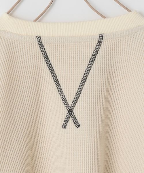 LOWRYS FARM(ローリーズファーム)の「ワッフルステッチプルオーバー 261171(Tシャツ/カットソー・キッズ・ブラック/カーキ/アイボリー・110cm/120cm/130cm/140cm/150cm)」の9枚目の写真