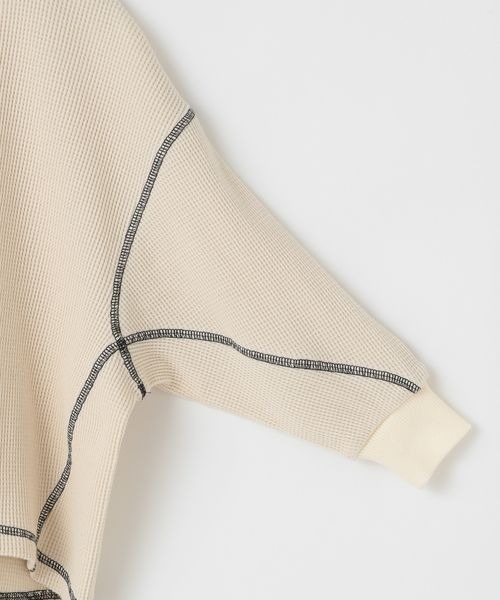 LOWRYS FARM(ローリーズファーム)の「ワッフルステッチプルオーバー 261171(Tシャツ/カットソー・キッズ・ブラック/カーキ/アイボリー・110cm/120cm/130cm/140cm/150cm)」の11枚目の写真