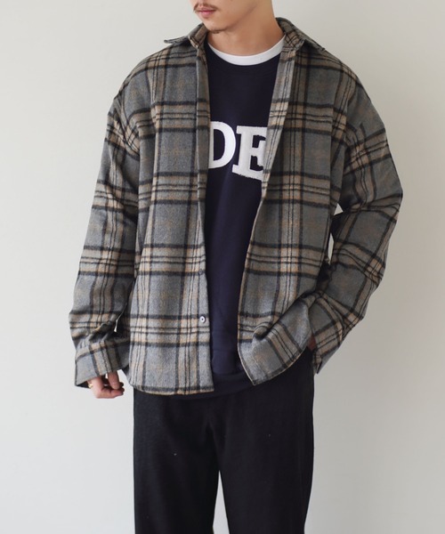 セール チェック柄 ネルシャツ シャツ ブラウス Port ポート のファッション トップス ユニセックス ネルシャツ