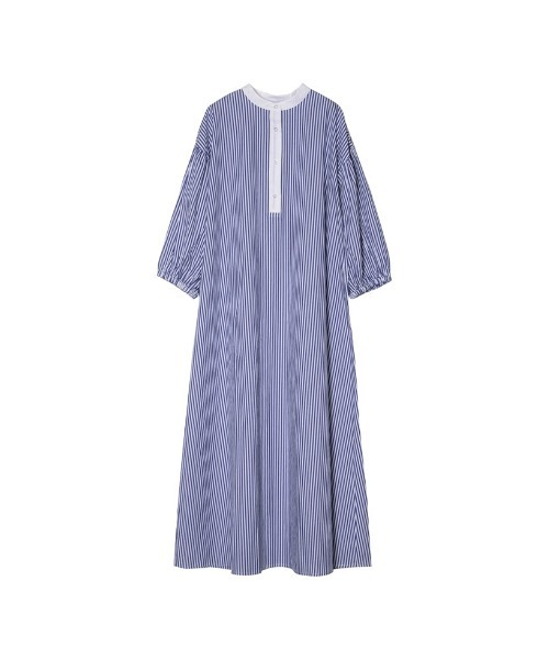 Re:EDIT（リエディ）の「バンドカラーストライプシャツワンピース（シャツワンピース・レディース・ネイビー/ブルー・MEDIUM/LARGE/SHORT）」の13枚目の写真