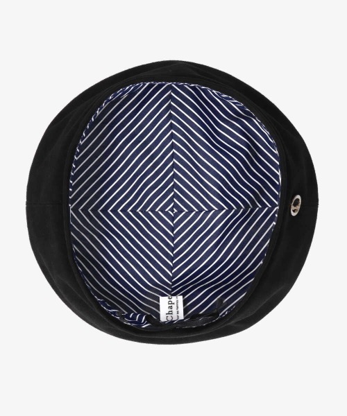 Chapeau d' O(シャポードオー)の「Chapeau d' O Suede Monty Beret(ハンチング/ベレー帽・レディース・ピンク/ベージュ/ブラック・M/57.5cm)」の6枚目の写真