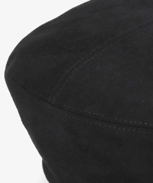 Chapeau d' O(シャポードオー)の「Chapeau d' O Suede Monty Beret(ハンチング/ベレー帽・レディース・ピンク/ベージュ/ブラック・M/57.5cm)」の7枚目の写真