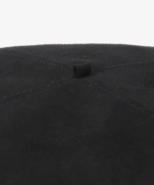 Chapeau d' O(シャポードオー)の「Chapeau d' O Suede Monty Beret(ハンチング/ベレー帽・レディース・ピンク/ベージュ/ブラック・M/57.5cm)」の9枚目の写真