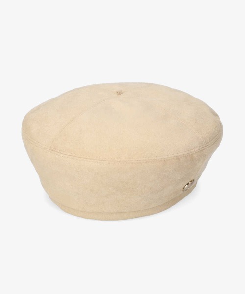 Chapeau d' O(シャポードオー)の「Chapeau d' O Suede Monty Beret(ハンチング/ベレー帽・レディース・ピンク/ベージュ/ブラック・M/57.5cm)」の13枚目の写真