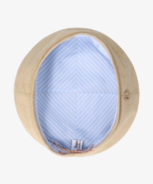 Chapeau d' O(シャポードオー)の「Chapeau d' O Suede Monty Beret(ハンチング/ベレー帽・レディース・ピンク/ベージュ/ブラック・M/57.5cm)」の14枚目の写真
