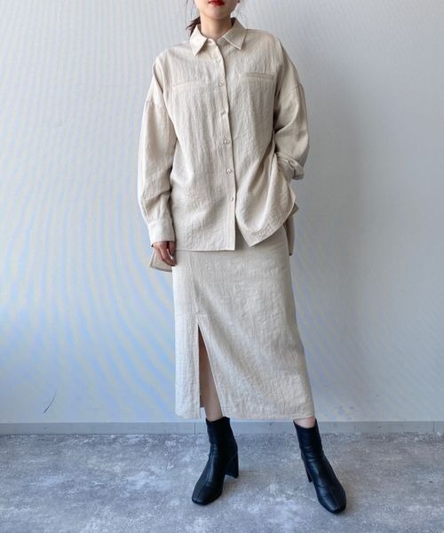 LOWRYS FARM（ローリーズファーム）の「オックスタイトスカート　262697（スカート・レディース・グリーン/ベージュ/ブルー/チャコールグレー・FREE）」の9枚目の写真