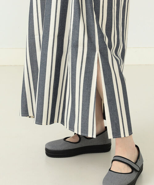 CAROLINA GLASER（カロリナ グレイサー）の「CAROLINA GLASER / ビッグスリーブ ストライプ ワンピース（ワンピース・レディース・ネイビー/ブラウン・ONE SIZE）」の18枚目の写真