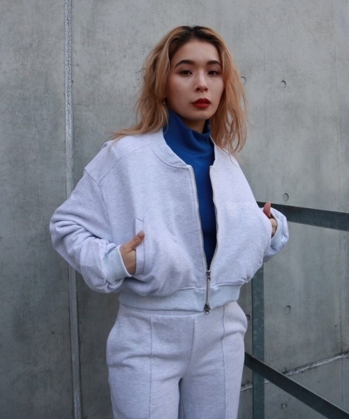 FIG&VIPER（フィグアンドバイパー）の「ハイネックリブZIPTOP（ニット/セーター・レディース・ホワイト/ブラック/グレー/ブルー・FREE）」の16枚目の写真