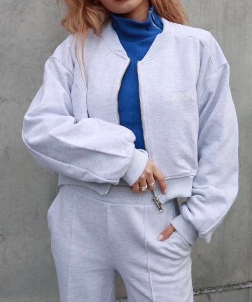 FIG&VIPER（フィグアンドバイパー）の「ハイネックリブZIPTOP（ニット/セーター・レディース・ホワイト/ブラック/グレー/ブルー・FREE）」の17枚目の写真