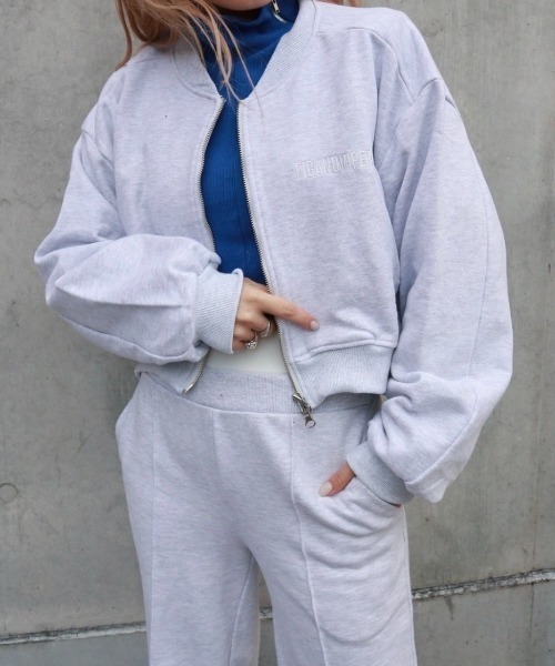 FIG&VIPER（フィグアンドバイパー）の「ハイネックリブZIPTOP（ニット/セーター・レディース・ホワイト/ブラック/グレー/ブルー・FREE）」の18枚目の写真