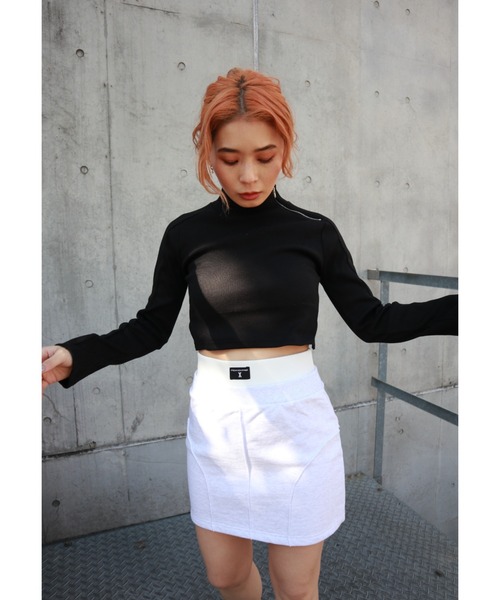 FIG&VIPER（フィグアンドバイパー）の「ハイネックリブZIPTOP（ニット/セーター・レディース・ホワイト/ブラック/グレー/ブルー・FREE）」の22枚目の写真