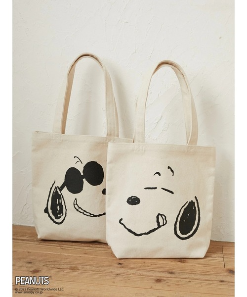 Green　Parks（グリーンパークス）の「■SNOOPY フェイスptトート＊（トートバッグ・レディース・A/B・FREE）」の5枚目の写真