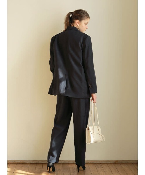 ACYM(アシーム)の「Box over slacks パンツ(スラックス・レディース・ネイビー/ベージュ・FREE)」の5枚目の写真