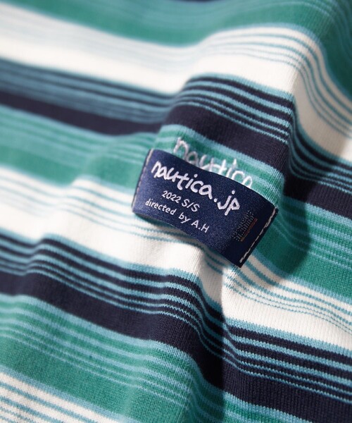 NAUTICA/ノーティカ Multi Border L/S Tee